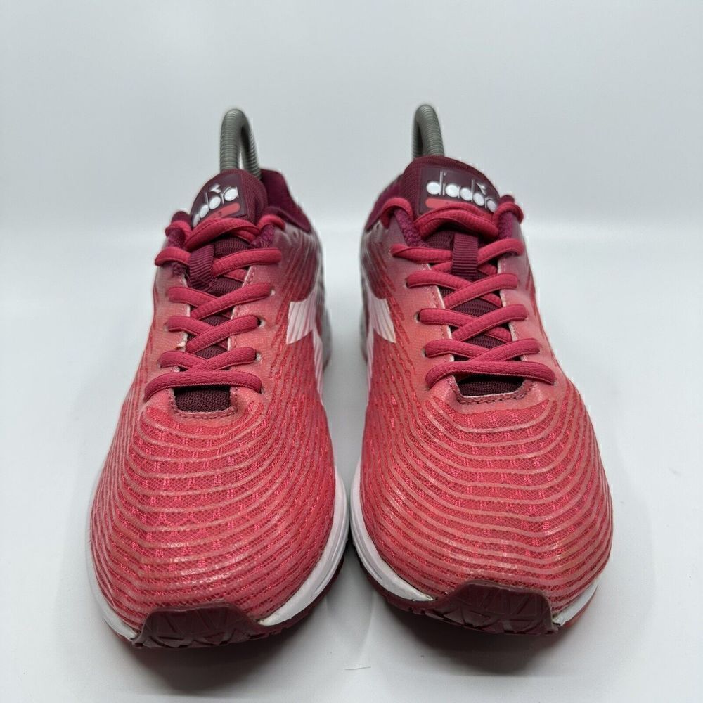 Diadora Action + 3 Women’s Size 8 Pink White Athletic Running Shoes 90224 View 2